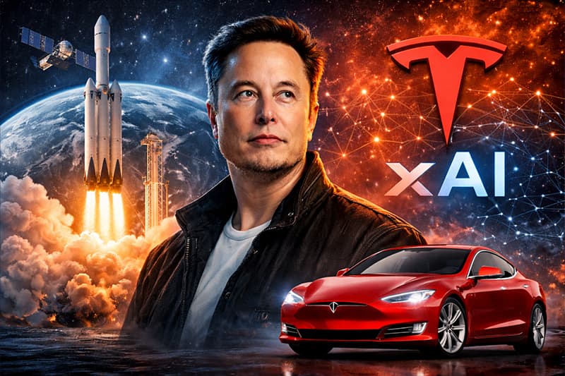 SpaceX, Tesla, xAI Merger Talks Signal Musk’s Biggest Power Move Yet