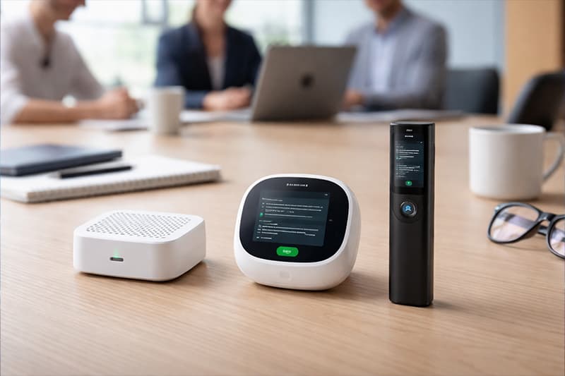 AI Notetaking Gadgets Aim to Replace Manual Meeting Notes