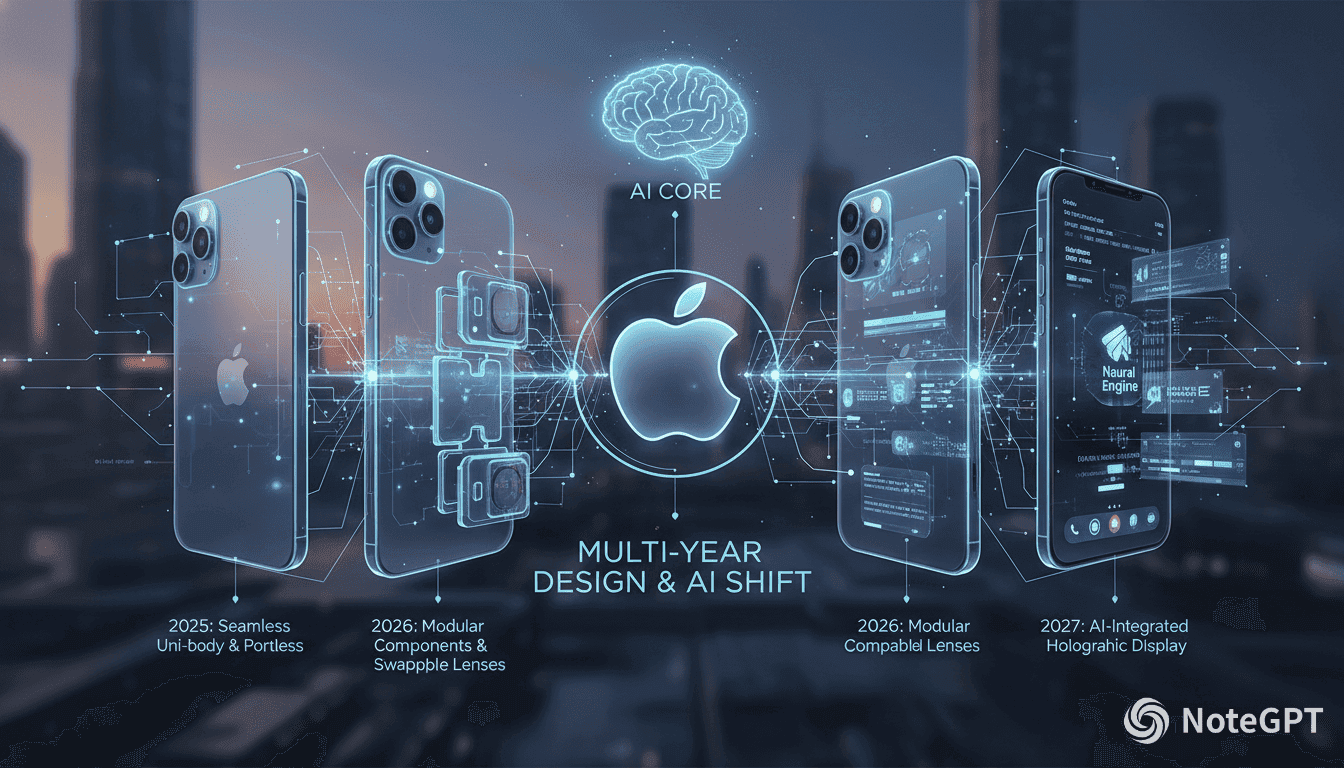 Apple’s iPhone Roadmap Signals a Multi-Year Shift in Design and AI Focus