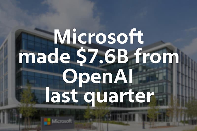 OpenAI Deal Adds $7.6B to Microsoft’s Latest Quarterly Results